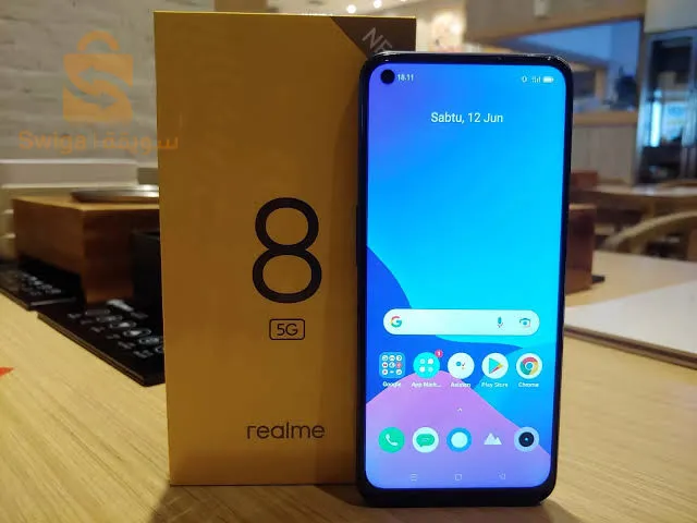 هاتف ريلمي 8  متوفر قطعة واحدة5g