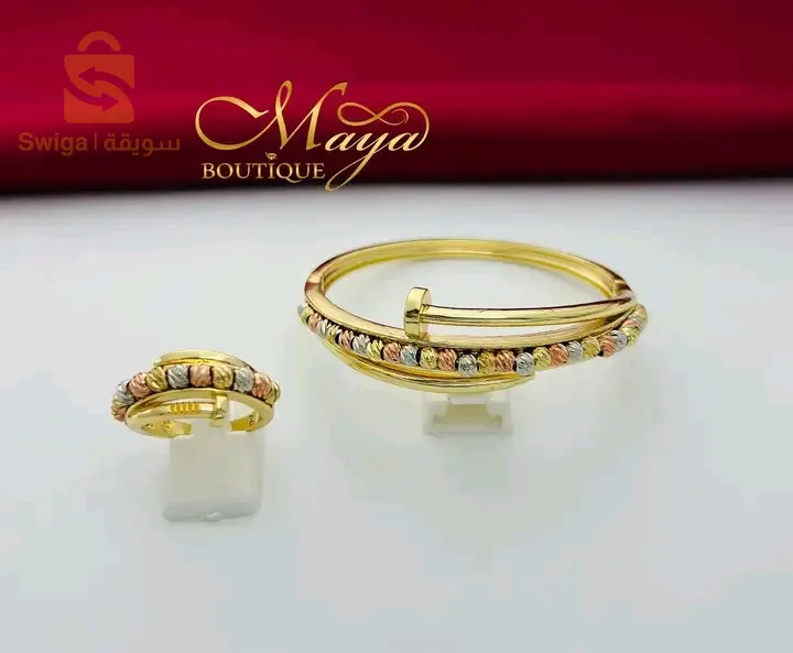 plaqué or XD+bracelet acier inoxydable