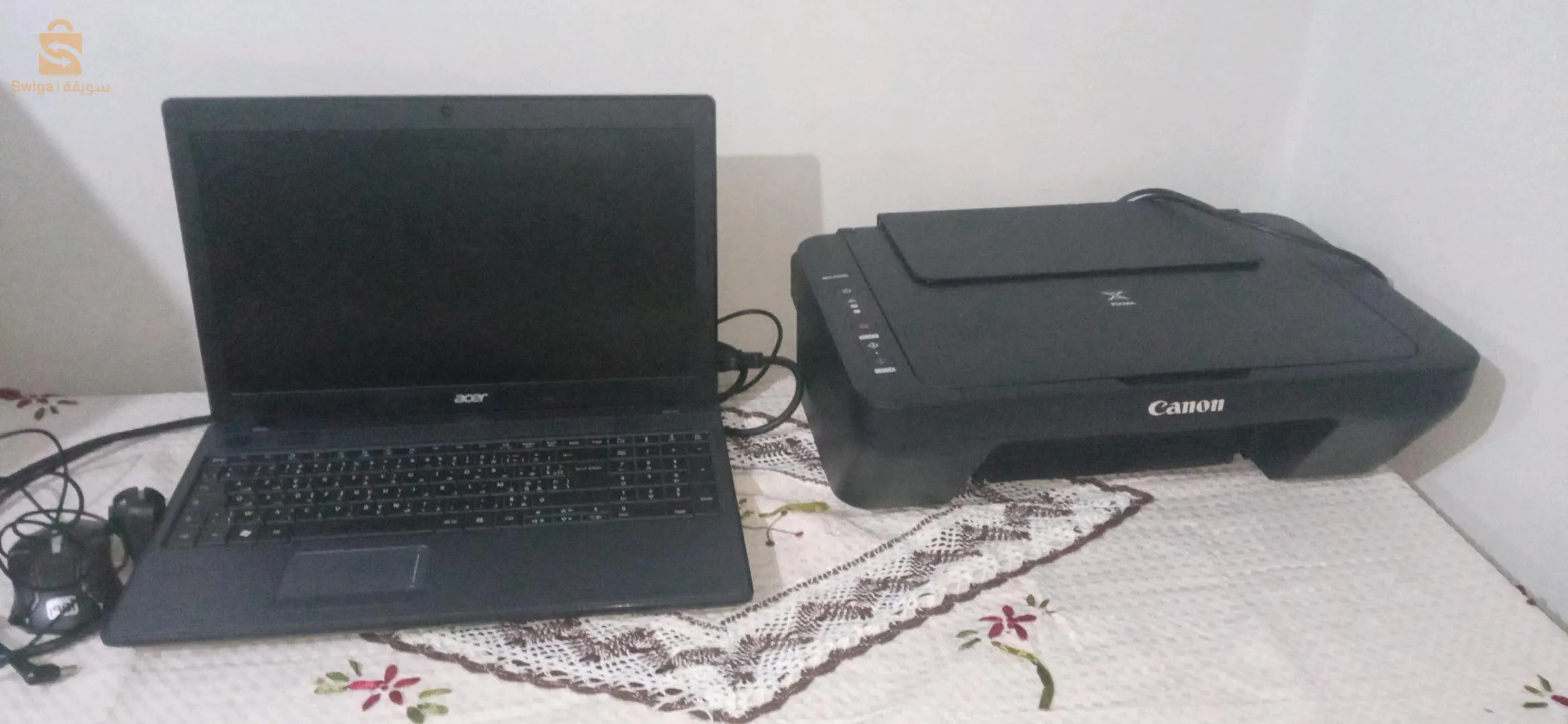 pc portable "acer"+imprimante "Canon"