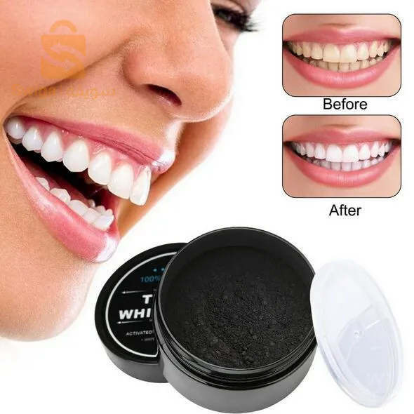 فحم تبييض الأسنان