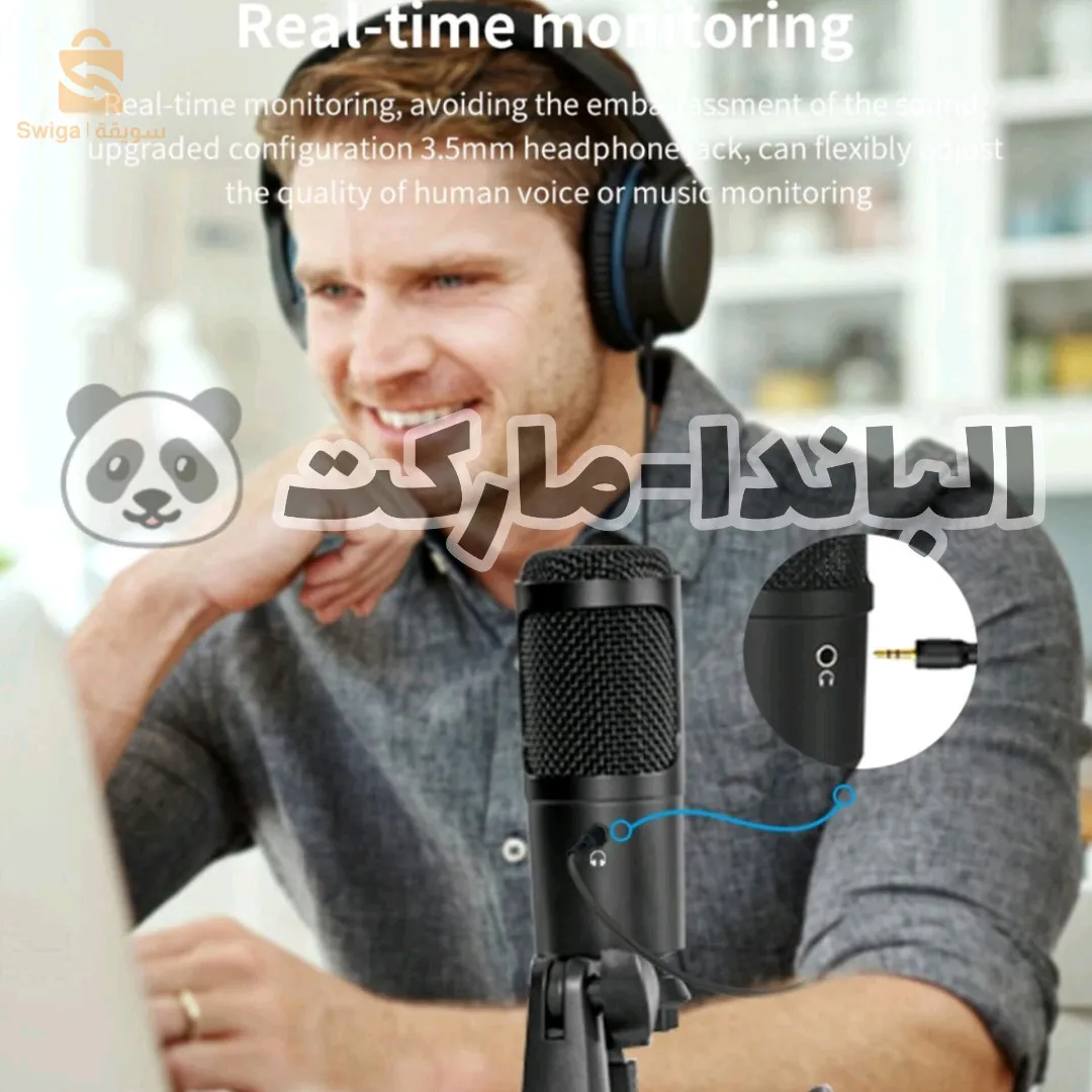 مايكروفون BM 66 USB ببطاقة صوت ذاتية 🔥