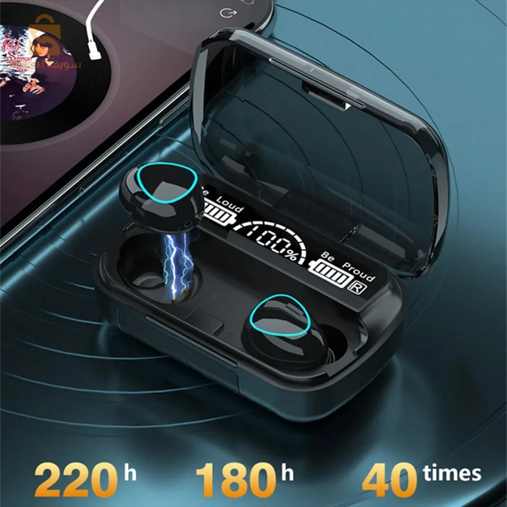 Ecouteurs Sans Fil M10 Stéréo Bluetooth 5.1 avec Powerbank