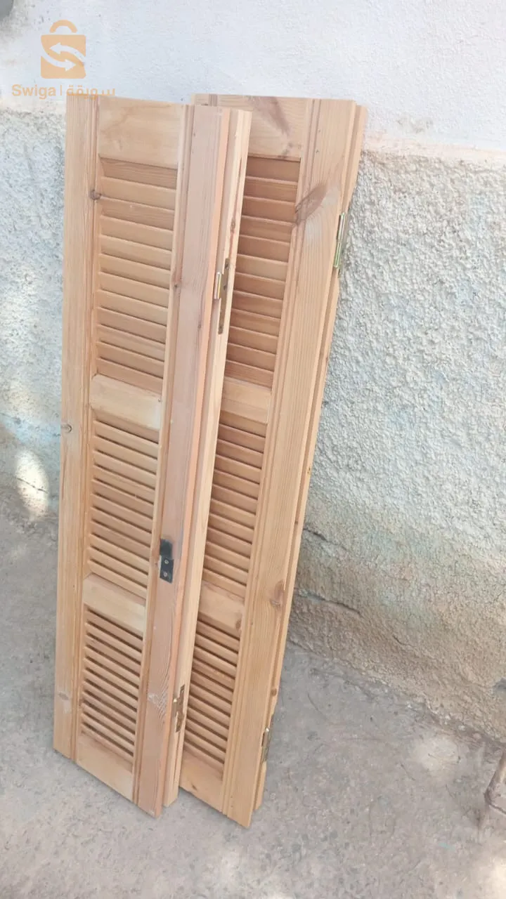 نوافذ خشبية بدون اطار