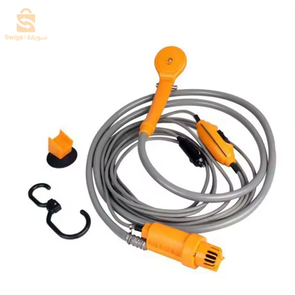 دش خارجي محمول للتخييم والسيارة تيار مستمر 12 فولت$👍