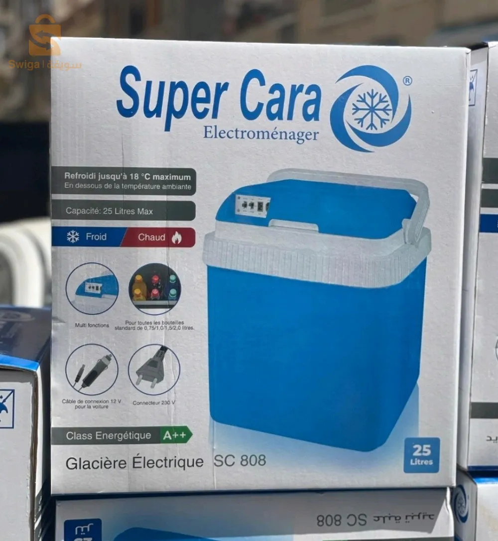 Glacière Eléctrique 12V+220V super cara