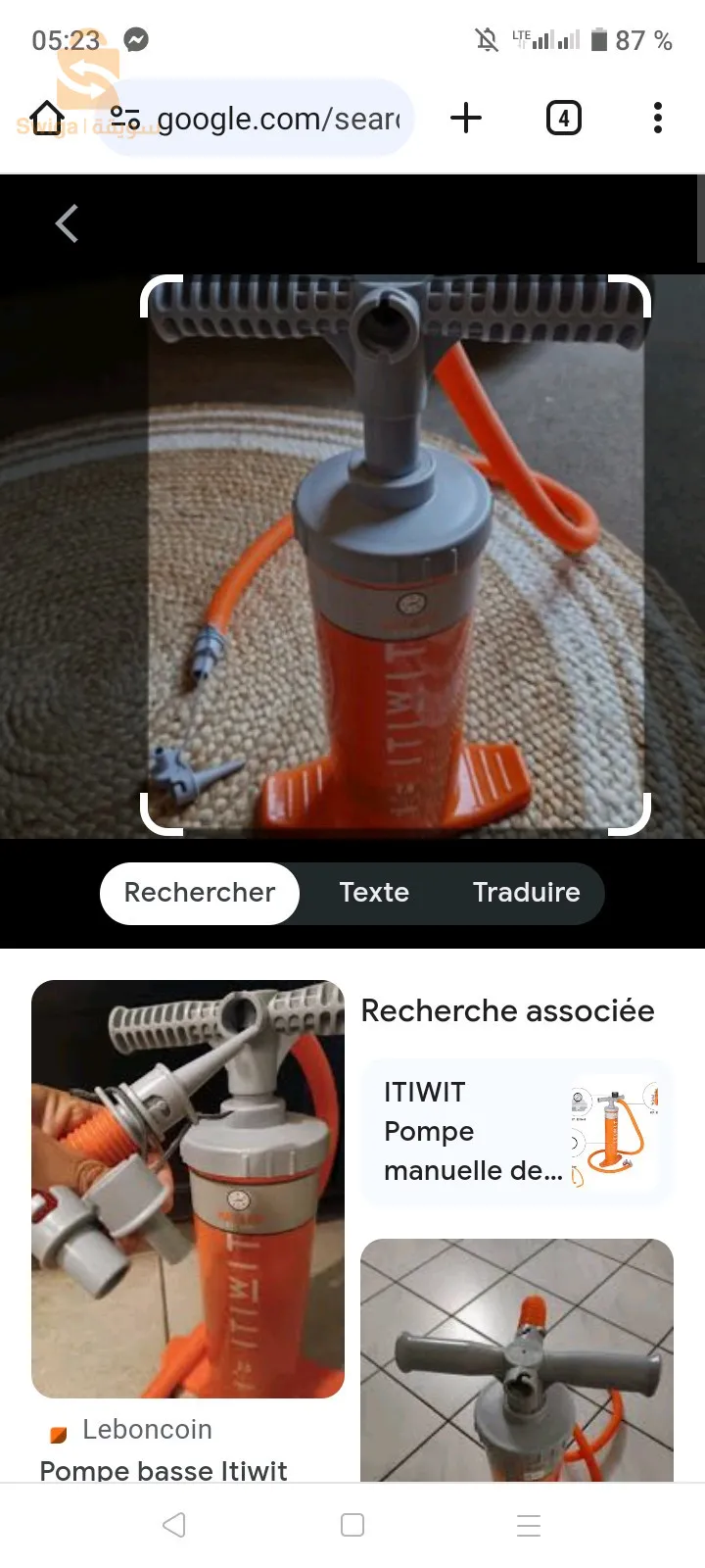 padelle stand up kayak itiwit pompe