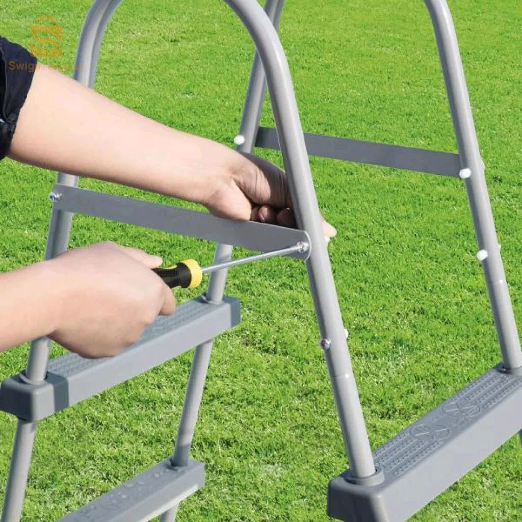 بيست واي سلم حمام السباحة 3 خطوات 107 سم 150 كجم 58335$👍