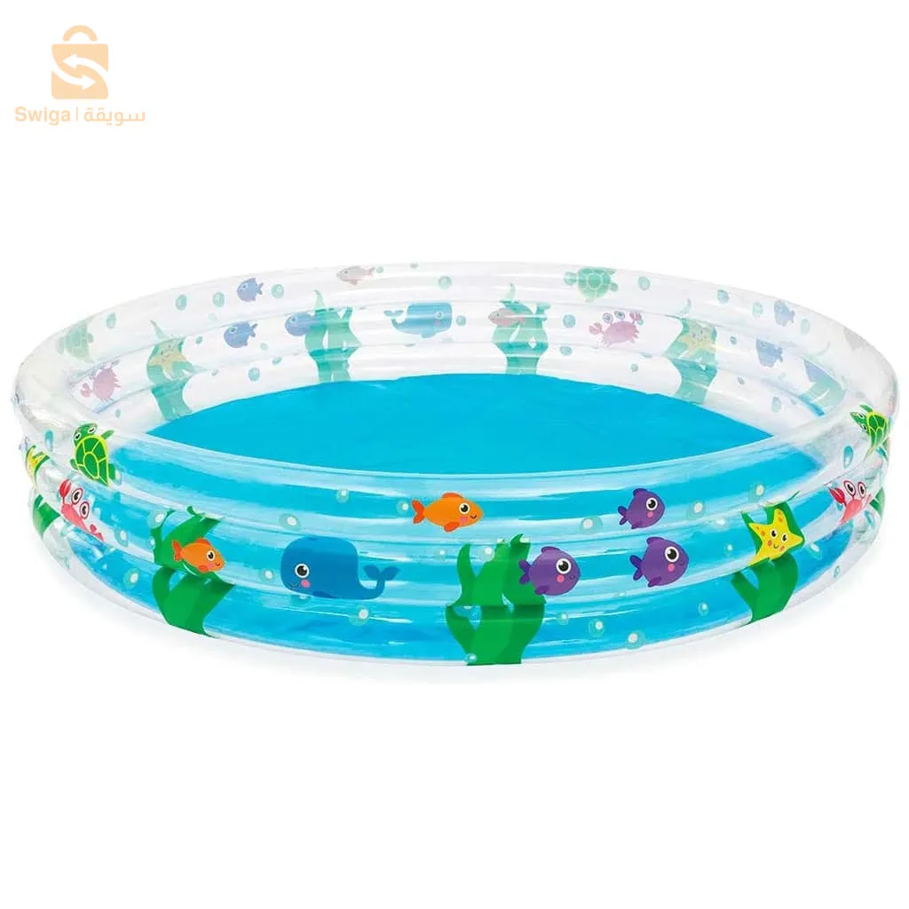 💢Piscine Gonflable 💢 مسبح اطفالي دائري وشفاف 💢