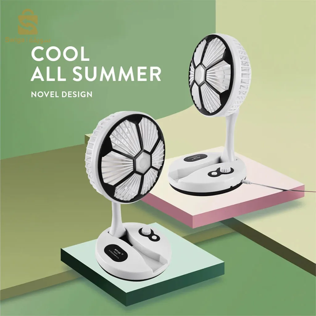 Ventilateur de Table Pliante en Forme de Baby Foot 32x17CM