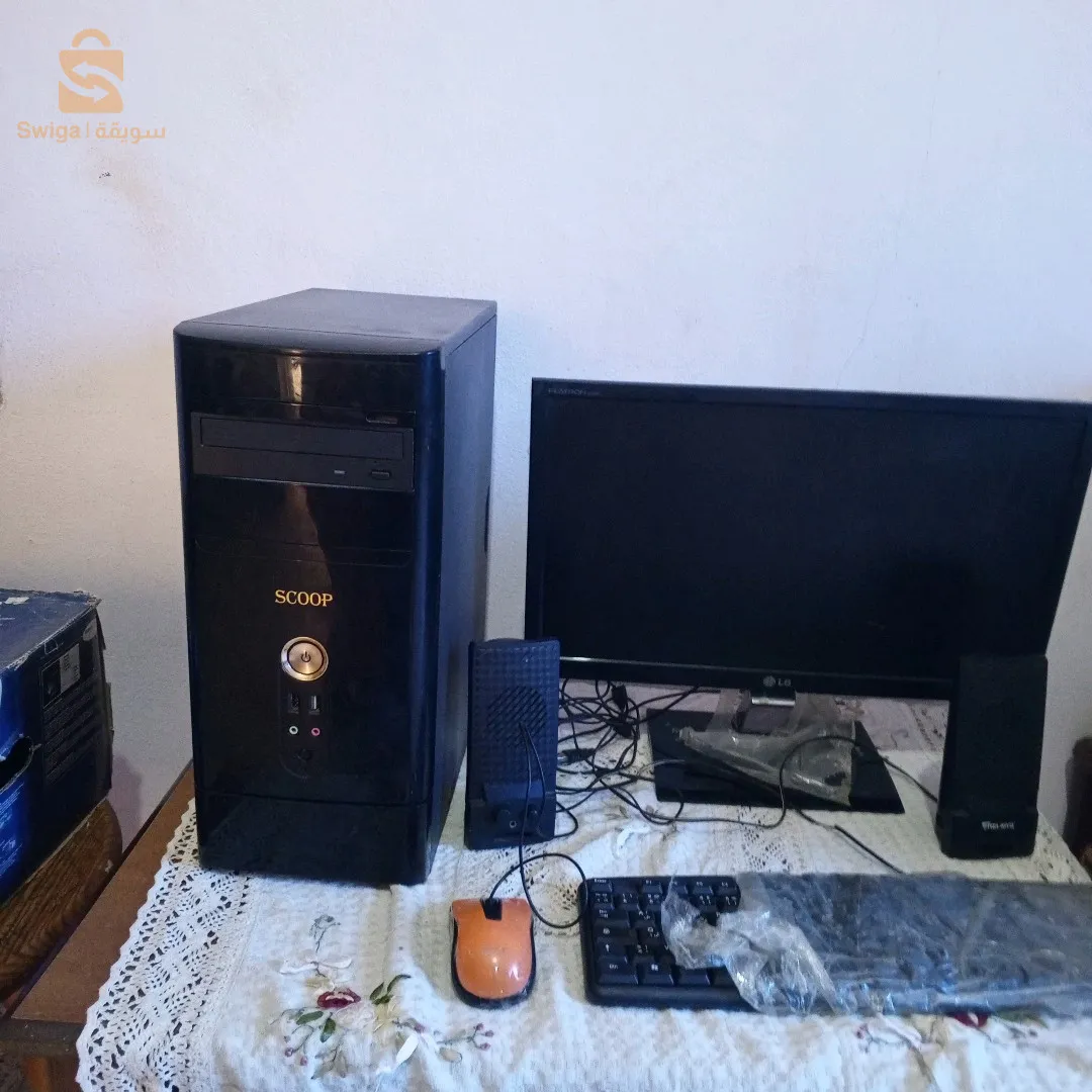 كمبيوتر وطابعة للبيع