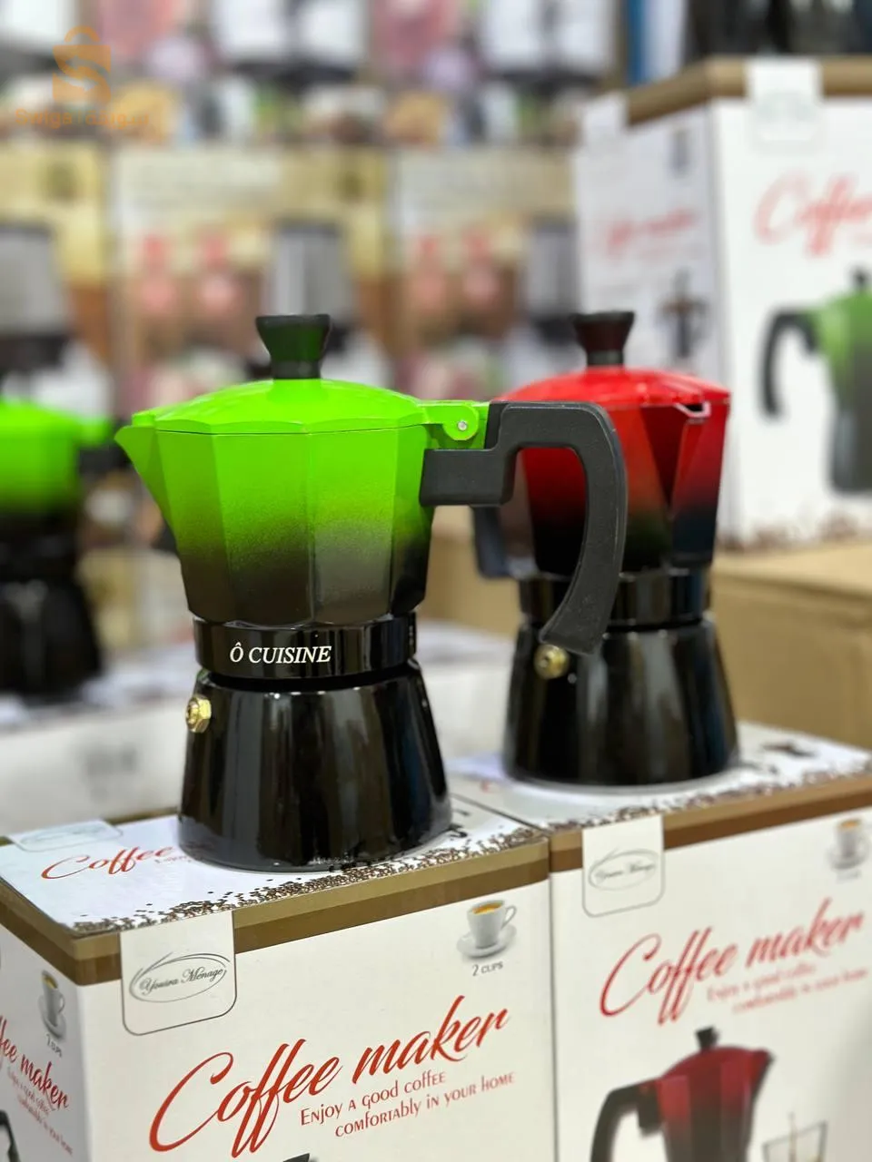 cafetière 2 tasses multicolore
