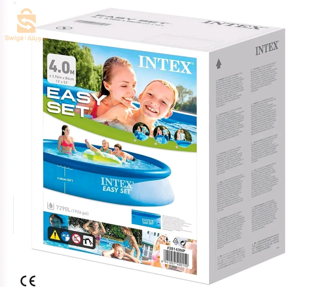انتكس حوض سباحة دائري قابل للنفخ 396x84 سم 28143NP