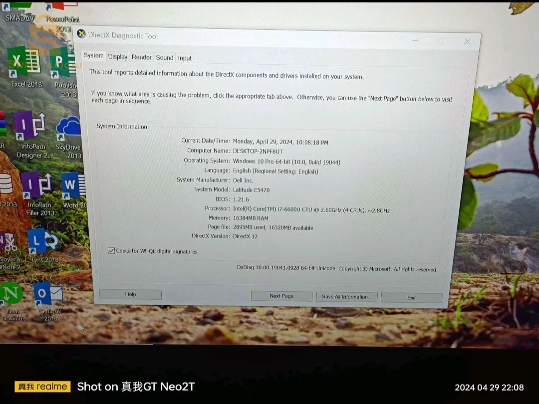 pc: dell latitude e5470
