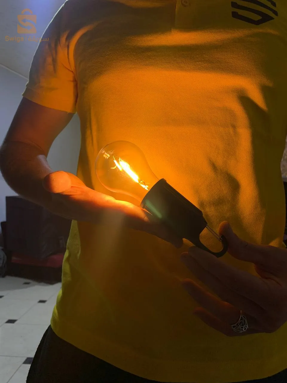 مصباح تخييم محمول مقاوم للماء قابل لإعادة الشحن 3 أوضاع إضاءة T01$👍