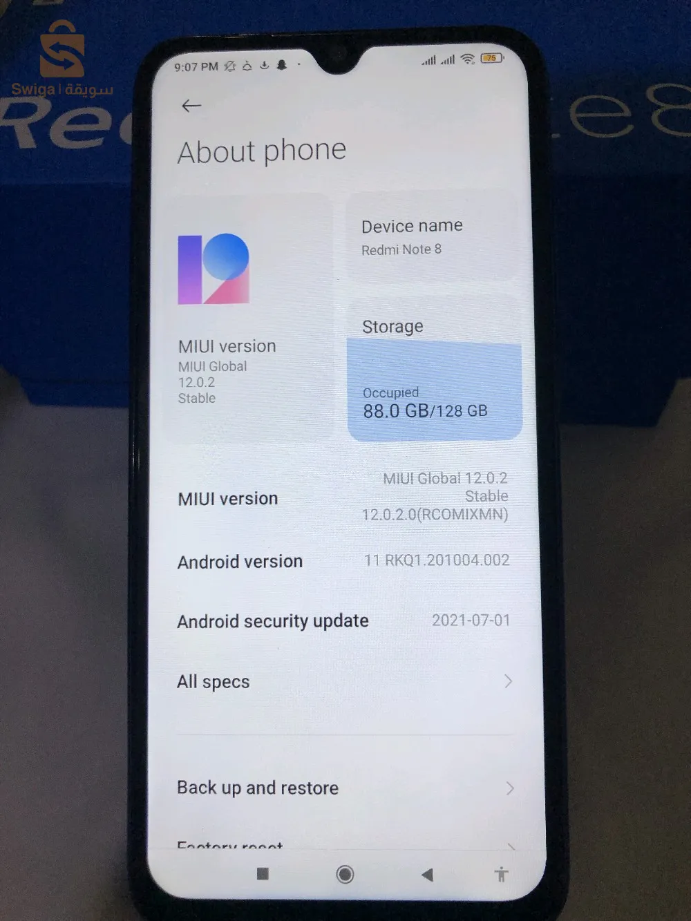 Redmi not 8