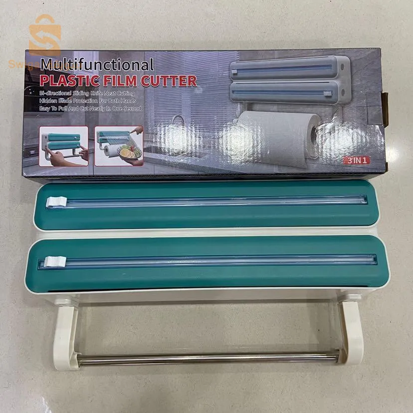 Multifunctional plastic film cutter 3in1