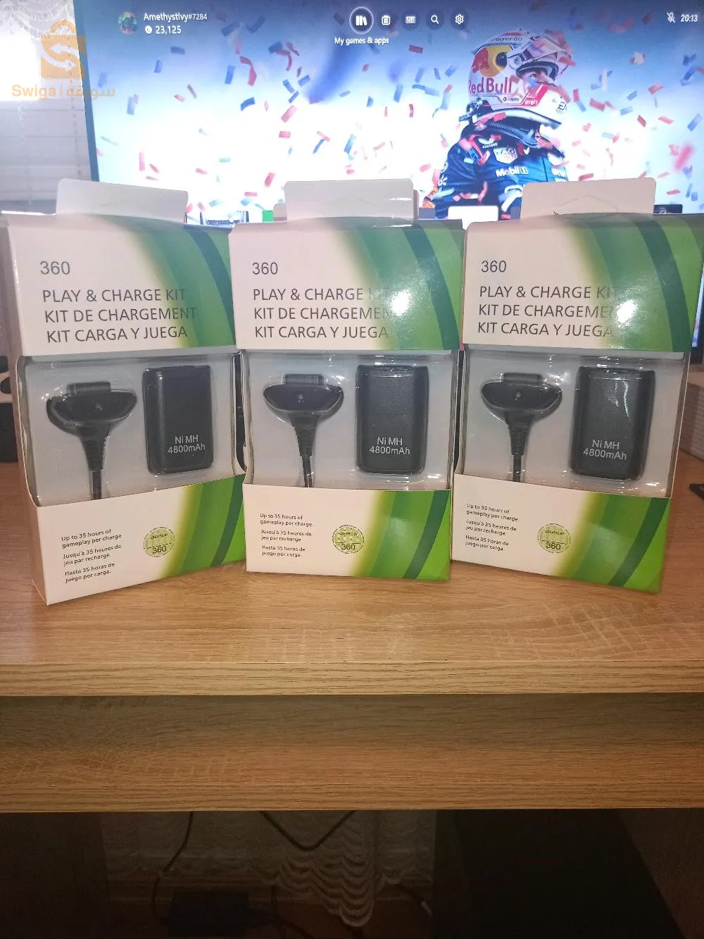 batterie manette Xbox 360 4800 mah