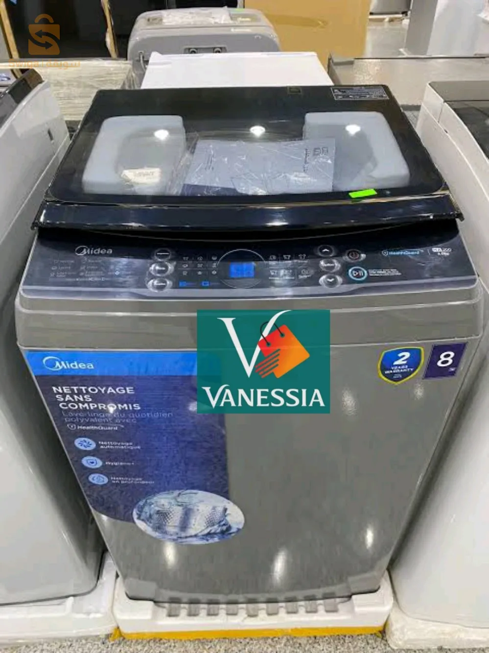 Machine à laver automatique midea la top