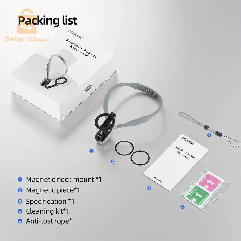 دعم التعليق المغناطيسي على الرقبة، تصوير الفيديو على هاتف POV لتصوير كاميرا الحركة$👍