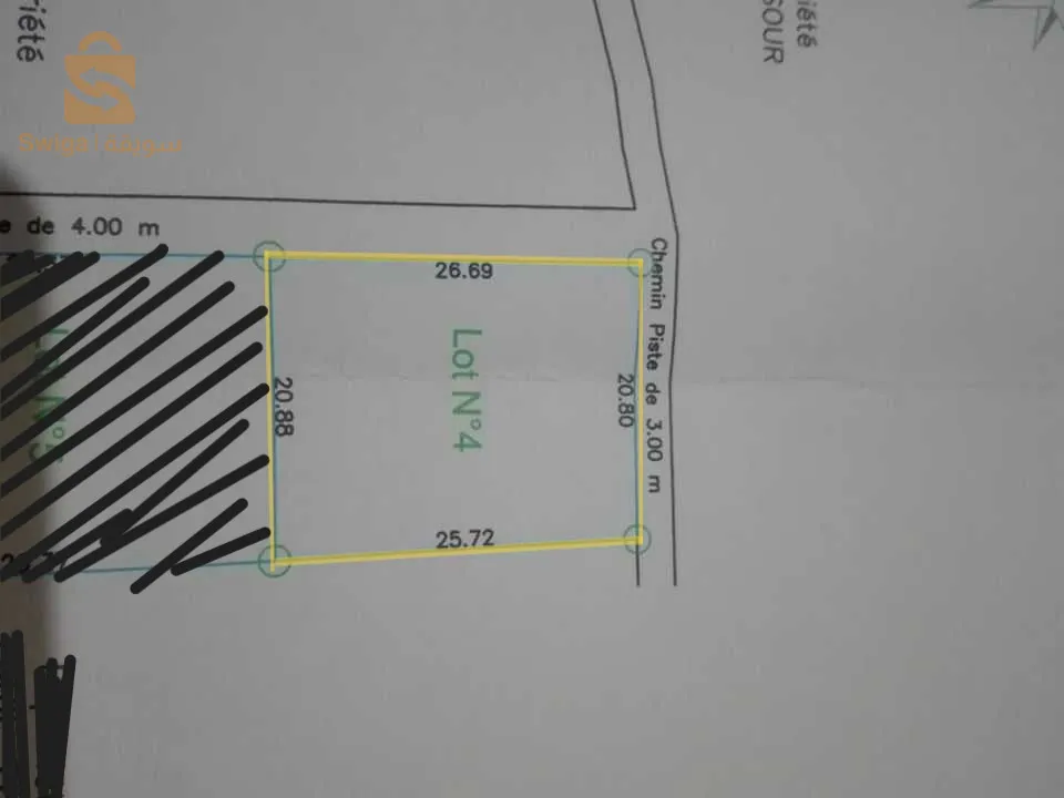 قطعة ارض للبيع مقابل مسجد قباء (الباعن) بالاربعاء مكان هادئ قابل للتقسيم