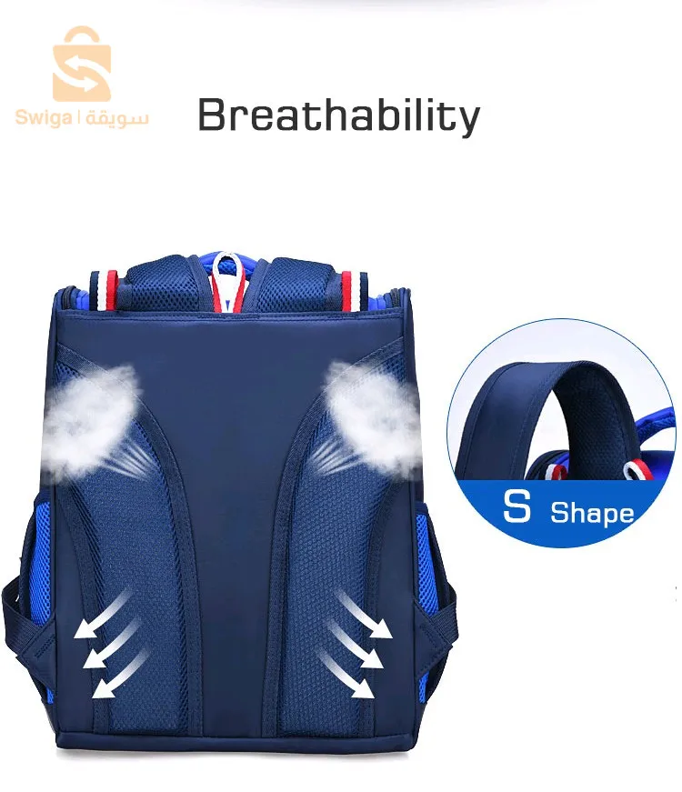 حقيبة ظهر مدرسية أساسية لتقويم العظام للأطفال الأولاد والبنات مقاومة للماء – أخضر$👍