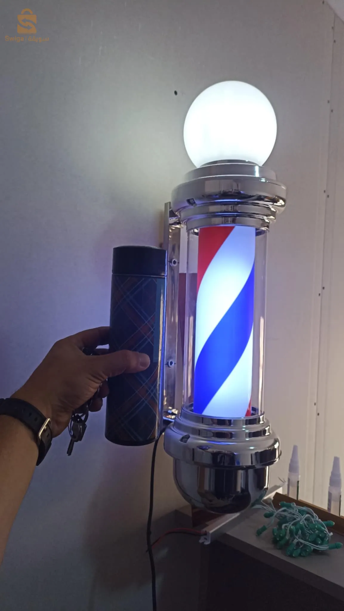 boule décoratif rotatif salon de coiffure 💈💈