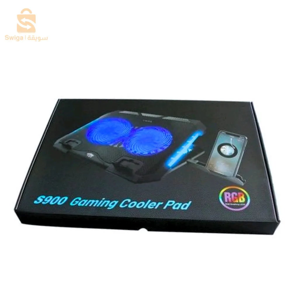 Refroidisseur Professional Avec 2 Ventilateurs 7 Positions Pour Laptop Avec Support Mobile RGB