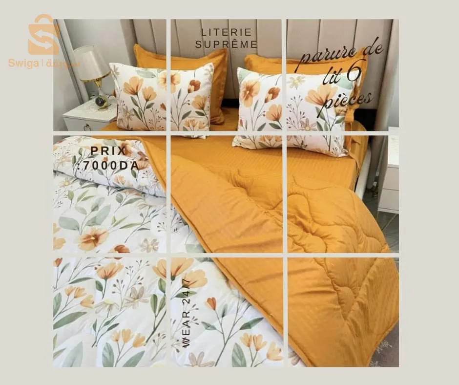 parure de lit 6 pièces