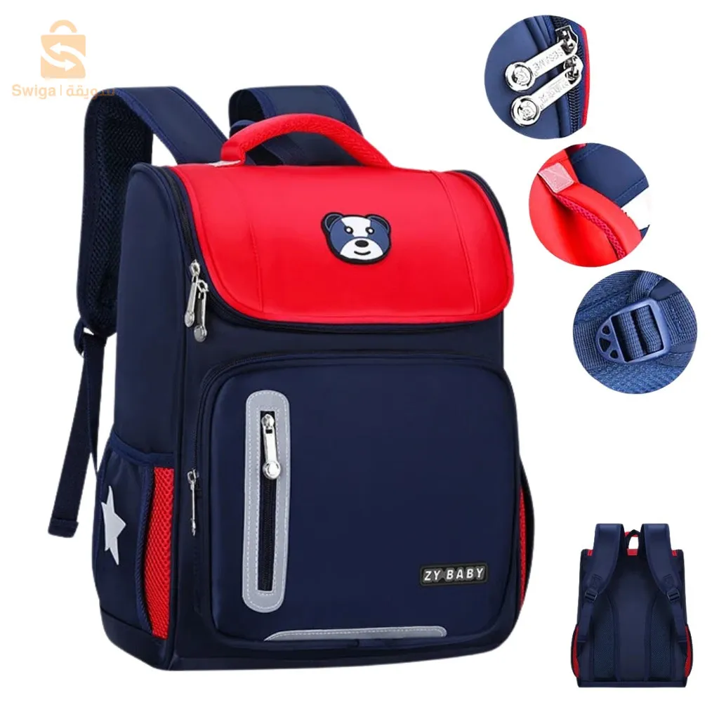 حقيبة ظهر مدرسية أساسية لتقويم العظام للأطفال الأولاد والبنات مقاومة للماء – أخضر$👍