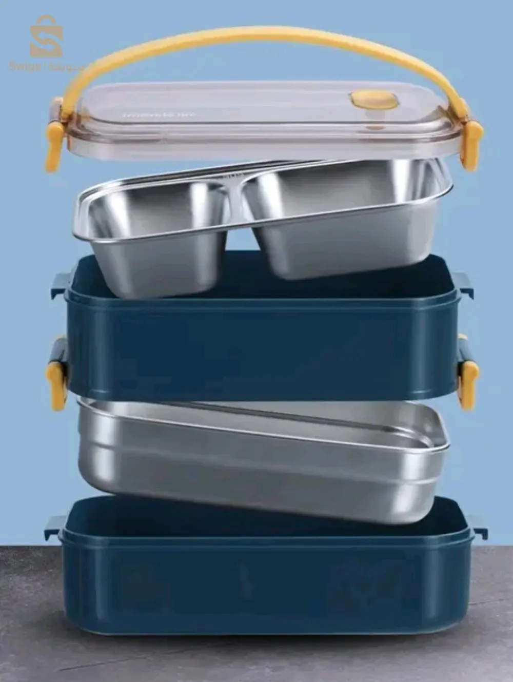 Boîte à Déjeuner Isolée En Acier Inoxydable 1200ml