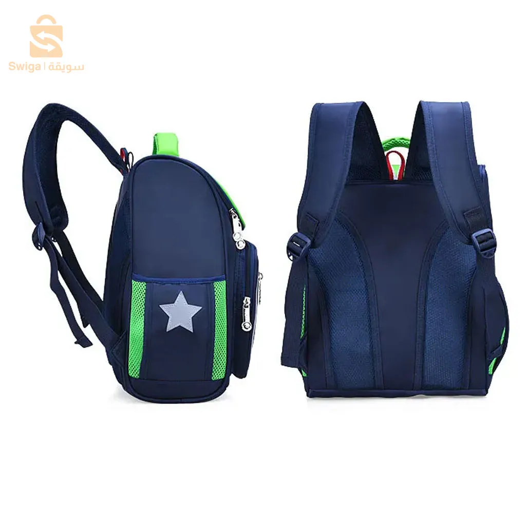 حقيبة ظهر مدرسية أساسية لتقويم العظام للأطفال الأولاد والبنات مقاومة للماء – أخضر$👍