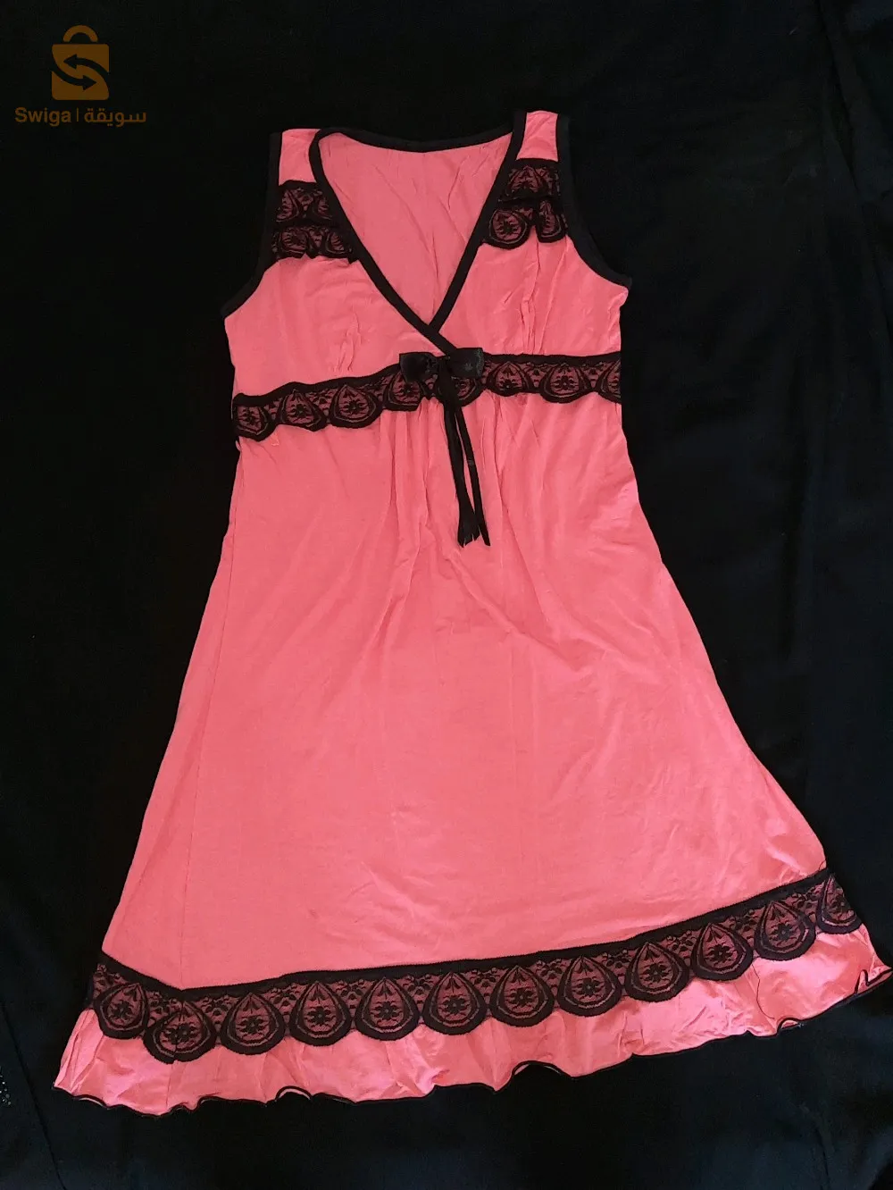 فوندروب وردي قماشىقطني ناعم