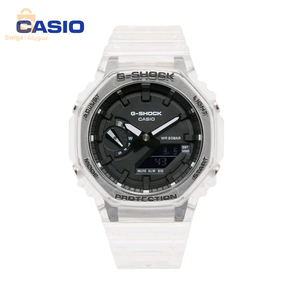 Montre Casio G-Shock transparent blanc