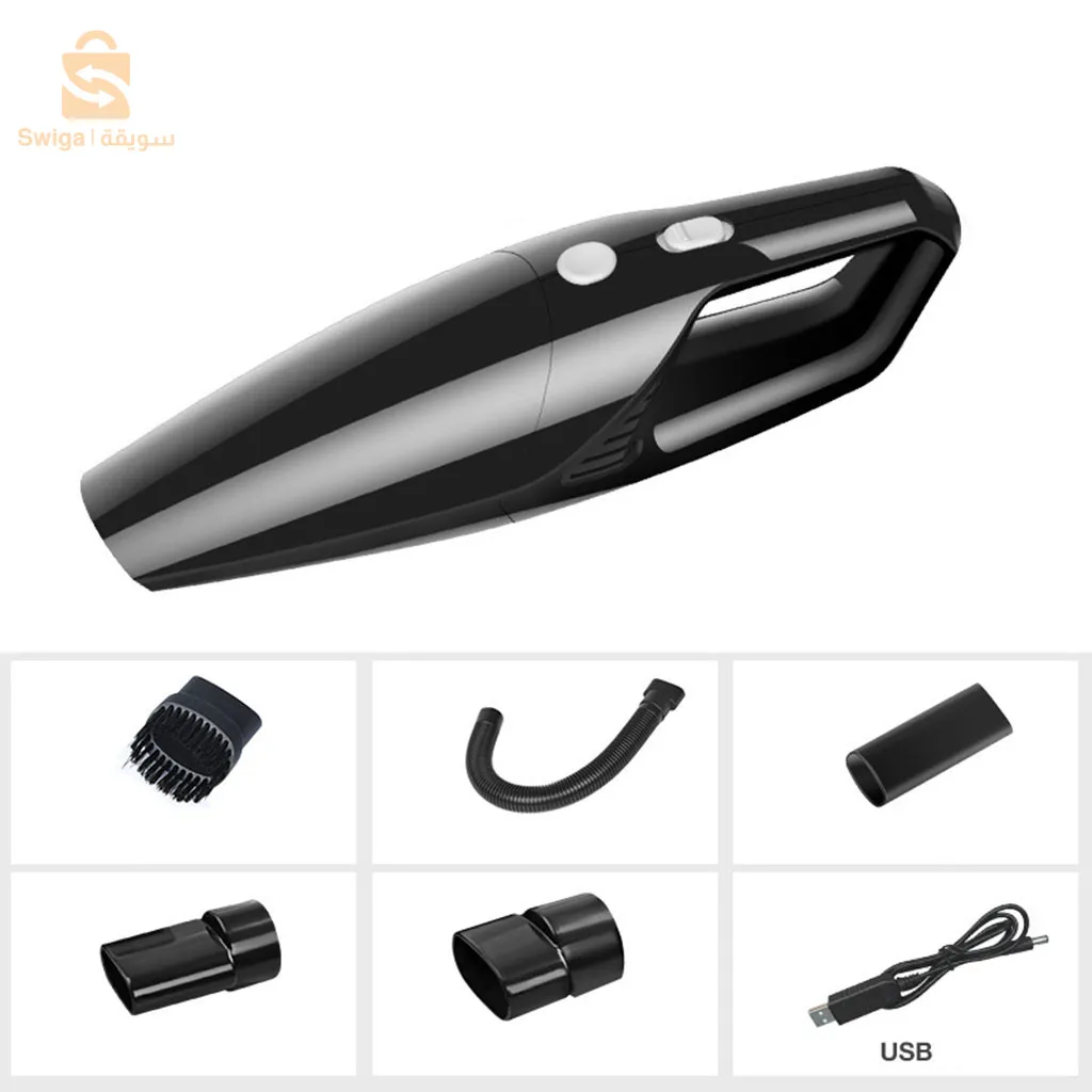 مكنسة كهربائية يدوية لاسلكية محمولة 12 فولت، بطارية قوية جدًا قابلة لإعادة الشحن$👍