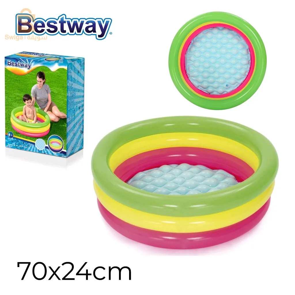 PreviousNextPiscine gonflable arc-en-ciel 70 cm x 24 cm Bestway #51128