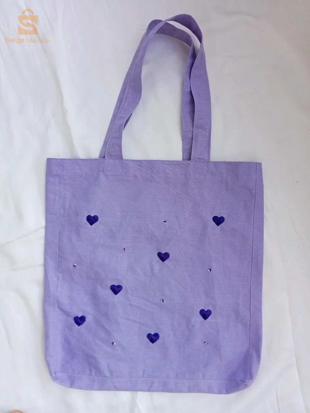 tote bag brodé a la main