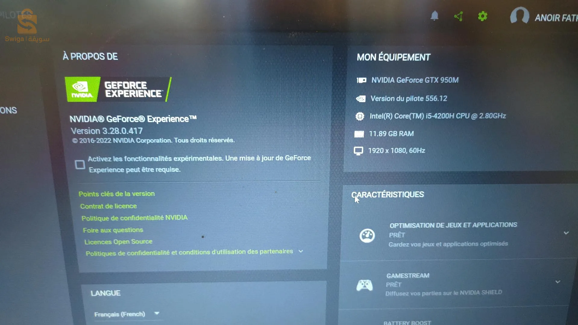 ASUS 12RAM 512 SSD GTX950 I5 4EME H