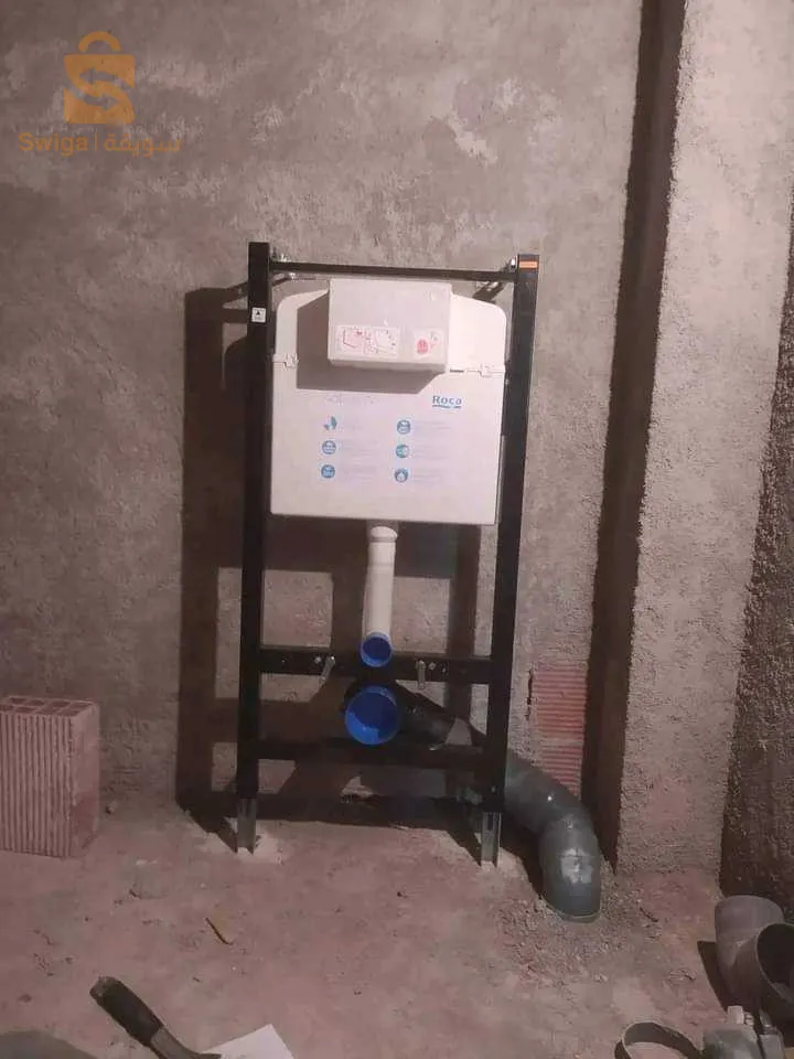 Installation of water, gas, sewage and central heating pipes