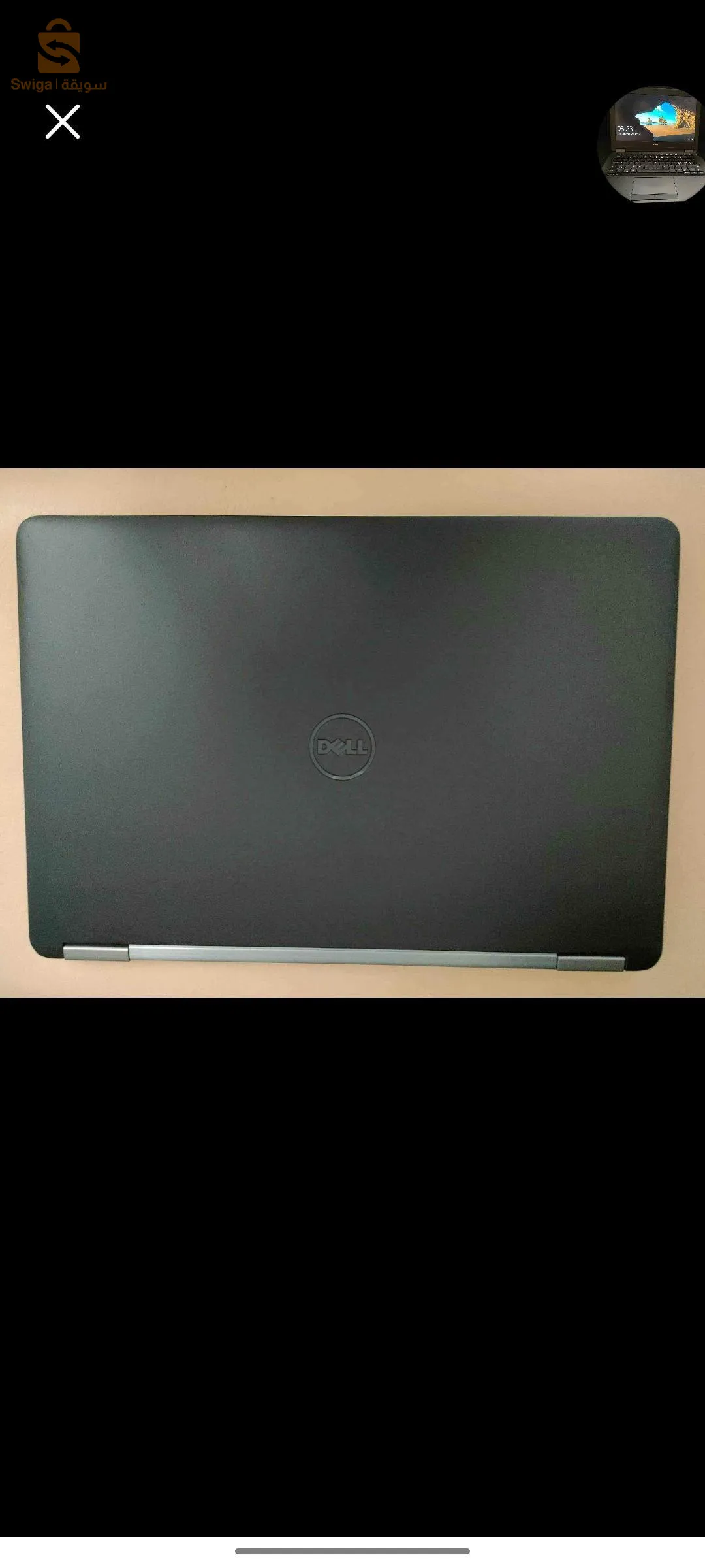pc portable dell i5 6 génération ram 8 256 SSD m3ah charjeur