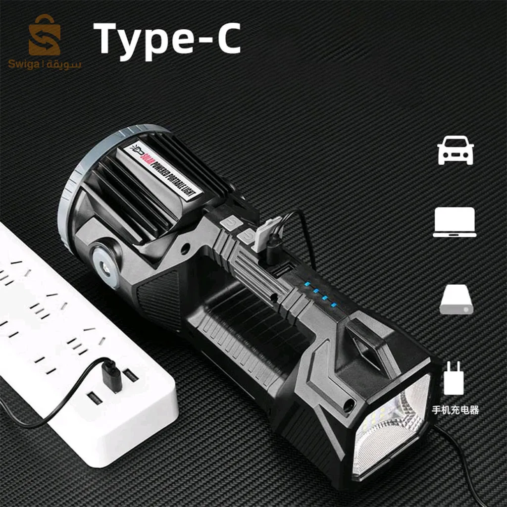 كشاف LED فائق السطوع 7 أوضاع مقاوم للماء لصيد الأسماك والتخييم في الهواء الطلق TY-8919$👍