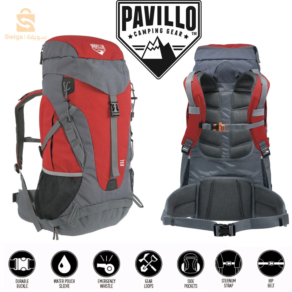 Pavillo Dura-Trek Sac à Dos De Camping 65 litres$🤍🤍