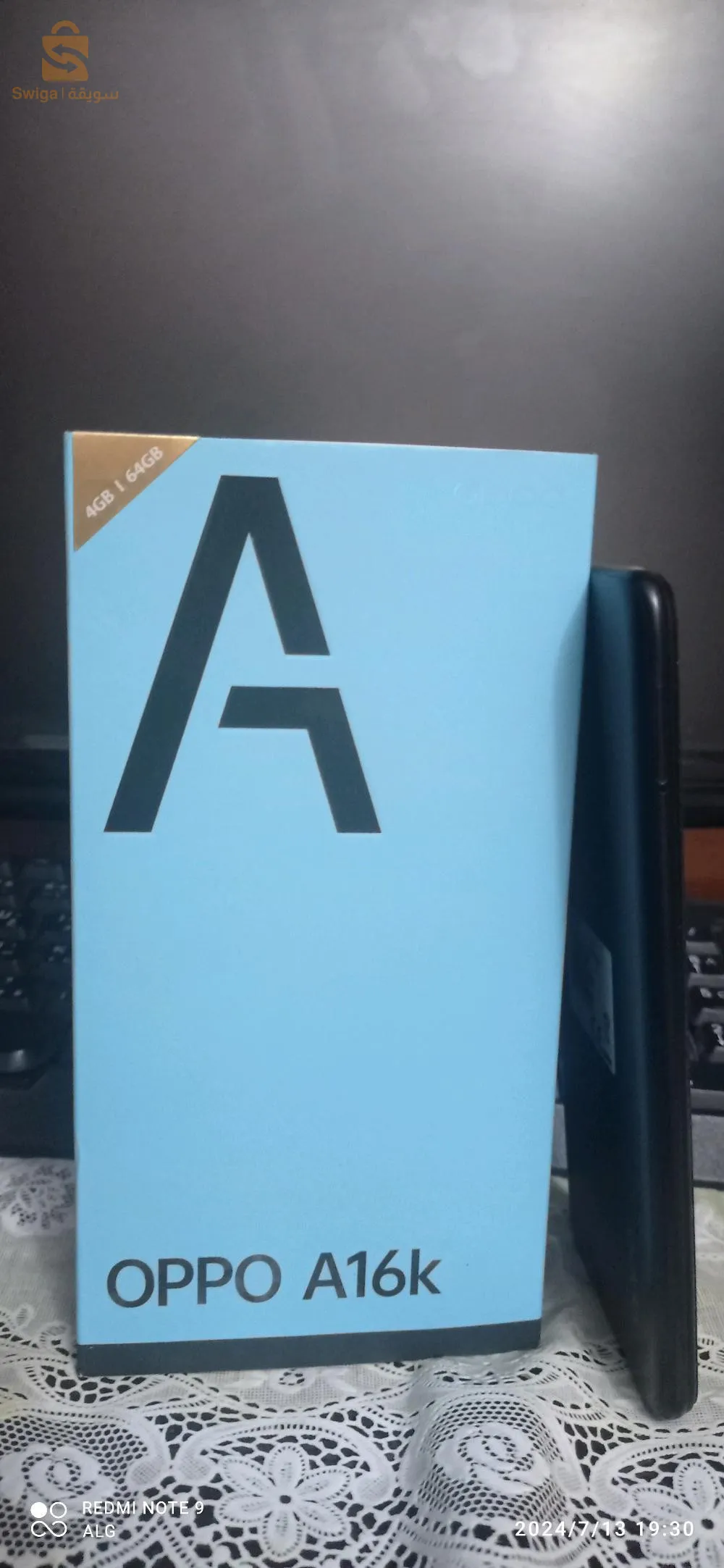 هاتف oppo a16k للبيع هاتف نظيف بنسخة 4ram
64g