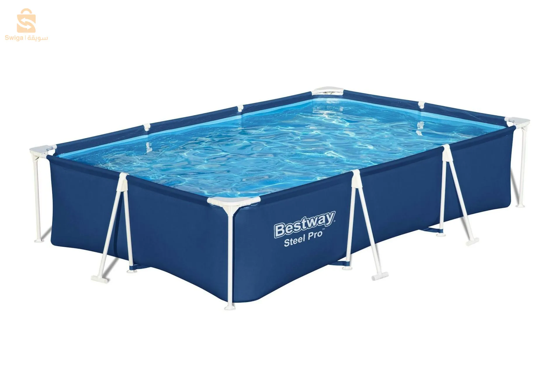 Piscine hors sol rectangle Steel Pro™ 300 x 201 x 66 cm