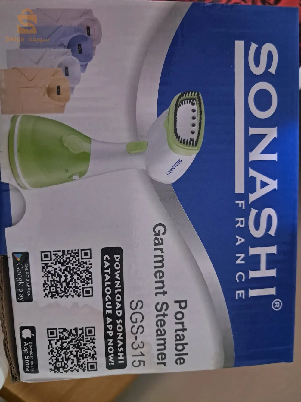 مكواة ملابس مع بخارة محمولة