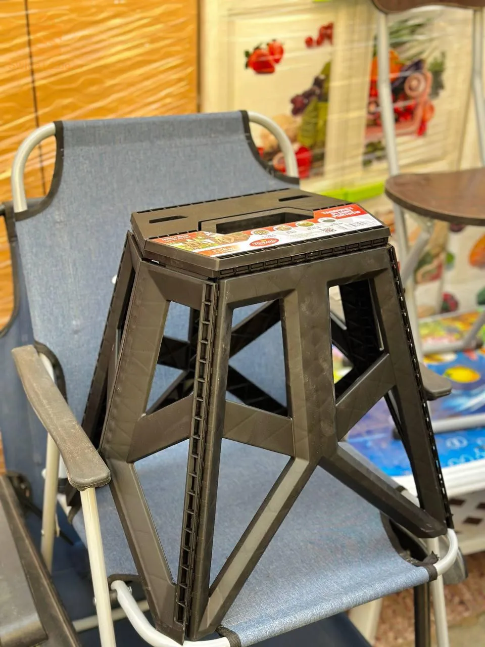 كرسي قابل للطي الحجم الكبير