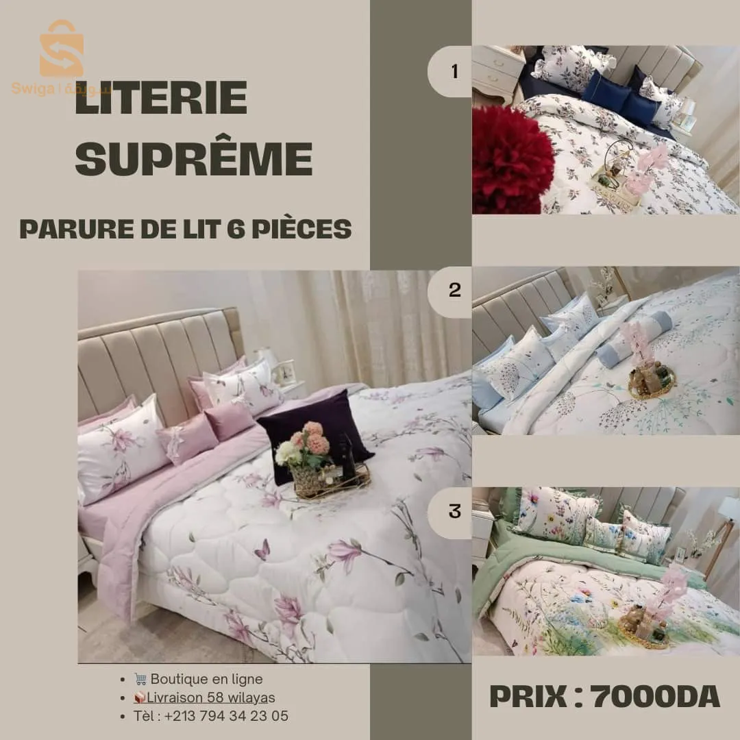 parure de lit 6 pièces