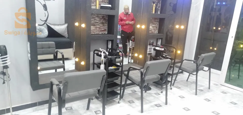 محل مجهز للحلاقة