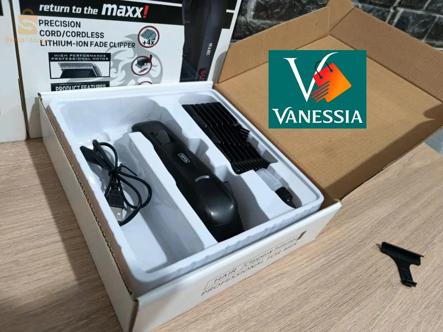 Tondeuse marque WAHL✅ Puissance 5000v✅Made in USA copie✅ Sans fil✅Avec afficheur led✅Avec dégradation 1,2,3,4,0.5