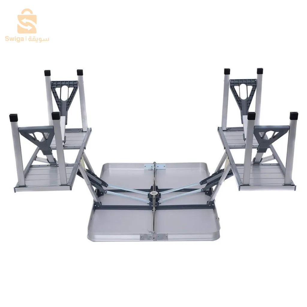 Table Aluminium Pliante 4 Places , Extérieure et Camping