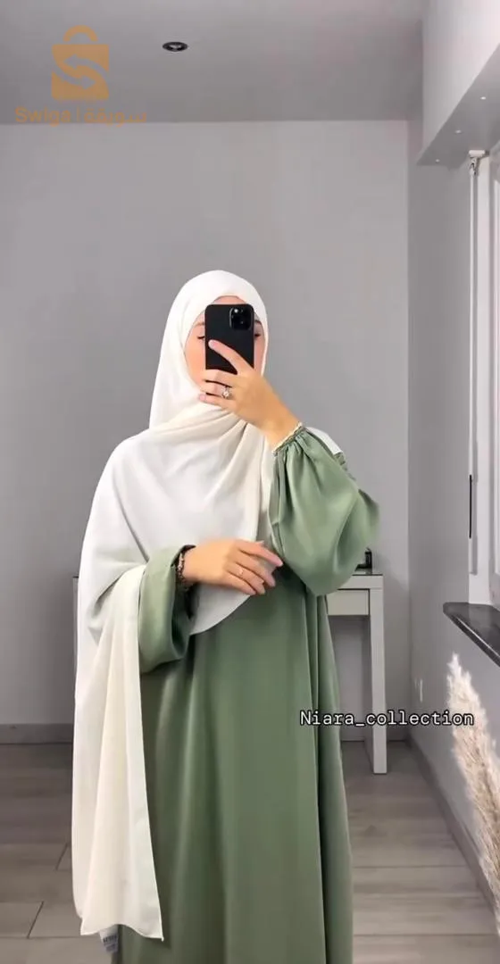 حجاب بتفاصيل ونوعية قماش رائعة